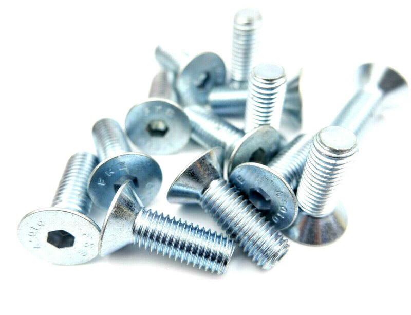 M10 x 30 COUNTERSUNK SCREWS HIGH TENSILE 10.9 ZINC ALLEN SOCKET BOLTS 10 x 30mm