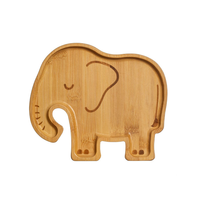 Sass & Belle Kids Childrens Bamboo Plate Tractor, Elephant, Tiger Eco Friendly