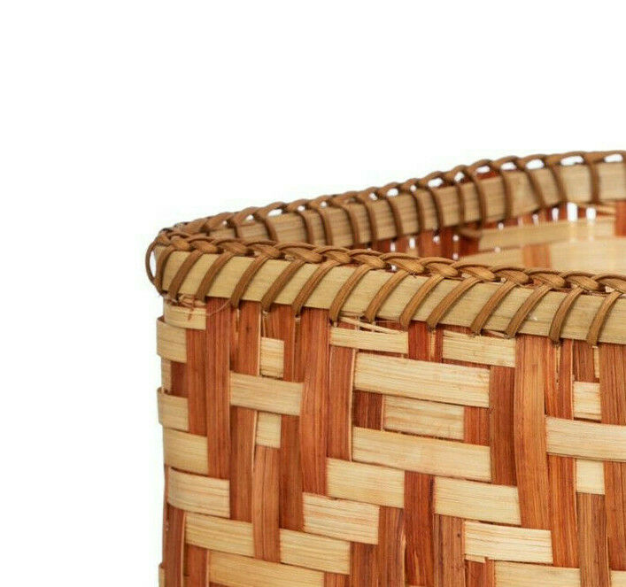 Sass & Belle Terracotta Geo Bamboo Basket Storage Toys Living Room Bedroom Decor