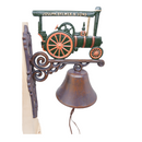 Cast Iron Doorbell Wall Mounted Welcome Tractor Horse Pig Dog Motorbike Hen Bell