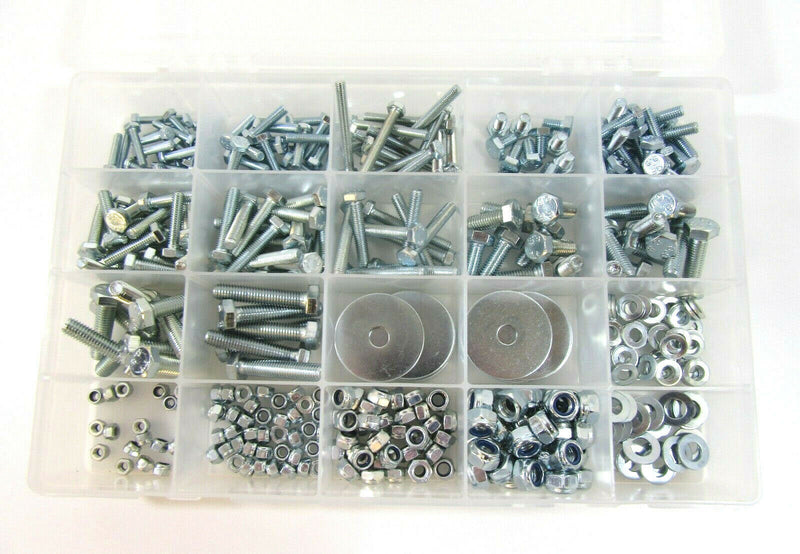 432 Piece grade 8.8 M4 M5 M6 M8 nuts and bolts assortment kit set box washers