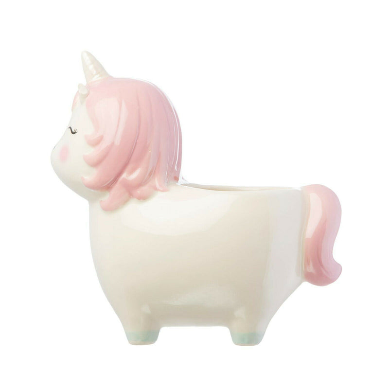 Sass & Belle Ceramic Unicorn Planter Indoor Plant Pot Vase Home Decor Window