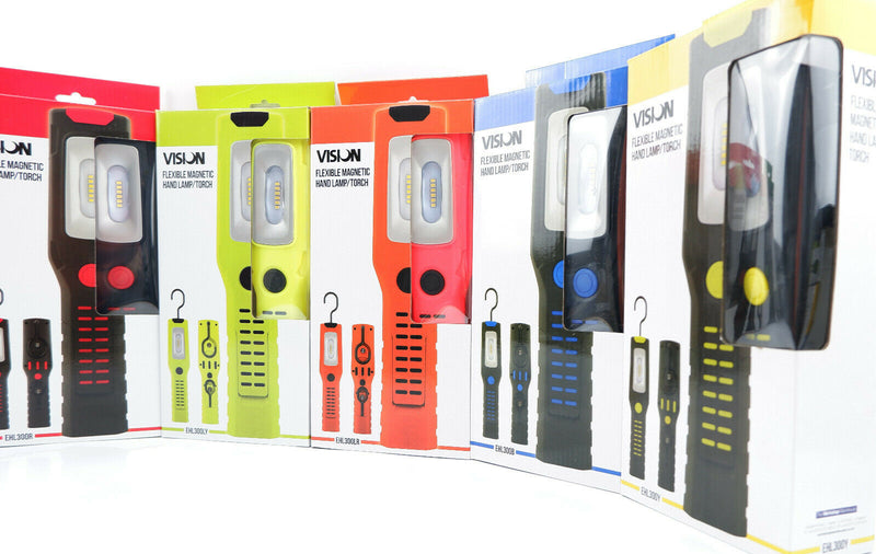 Vision Flexible Magnetic Rechargable Compact Hand Lamp and UV Torch USB Charger