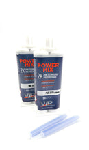 2 x VIP21B Power Mix 2K Polyurethane universal Repair Adhesive - Black 1 Minute