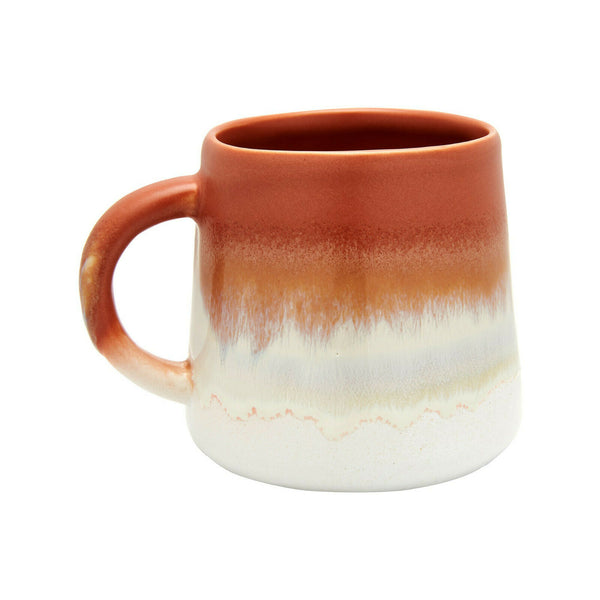 Sass & Belle Mojave Glaze Matte Orange Reactive Glaze Speckled Stoneware Mug