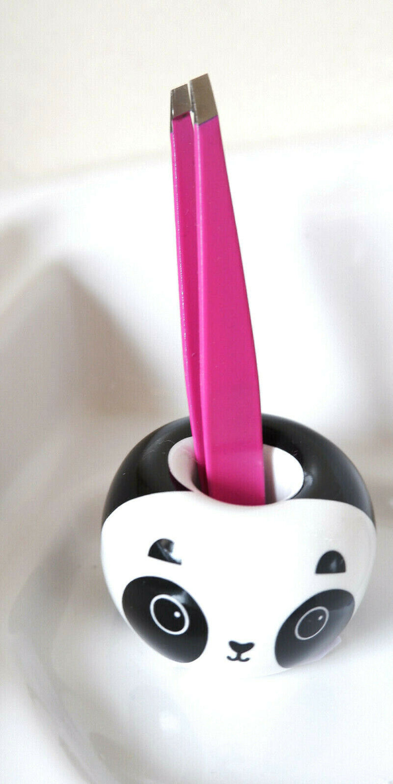 1 Cute Cat or Panda Porcelain Toothbrush Stand Holder Bathroom Pen Razor Holder