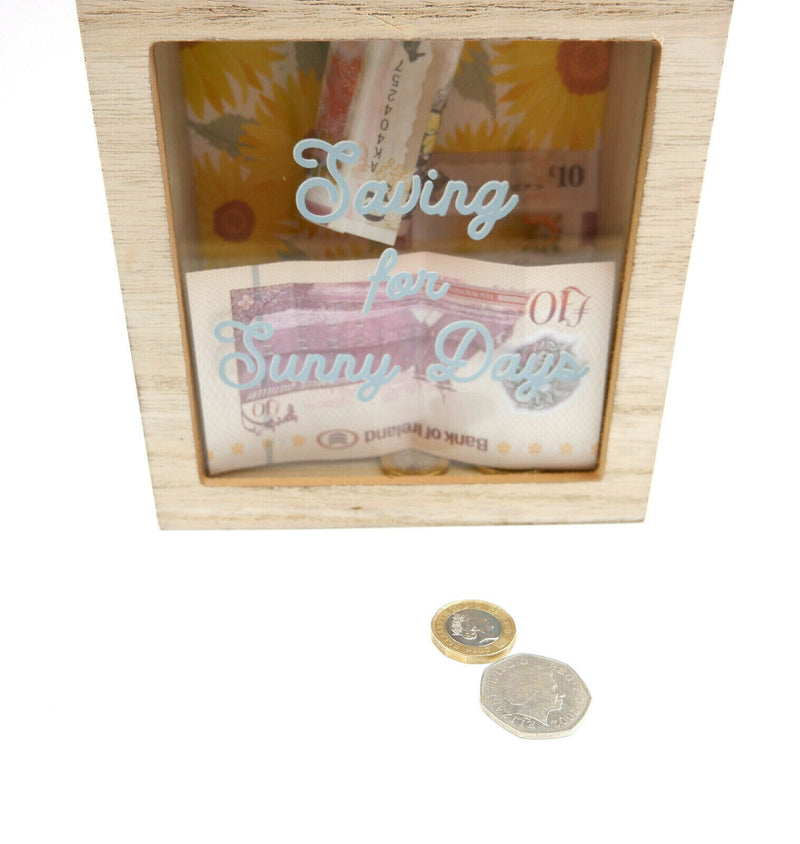 Sass and Belle Money Boxes Cash Coin Sloth Dog Cat Moon Sunflower Map Moneybox