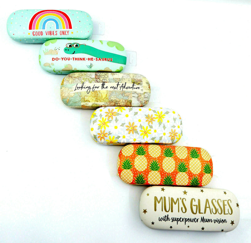 Glasses Hard Case Reading Sun Cover Spec Holder Fun Novelty Design Adult Kids