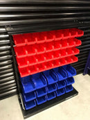 47 Piece Free Standing Storage Bin System DIY Garage Organiser