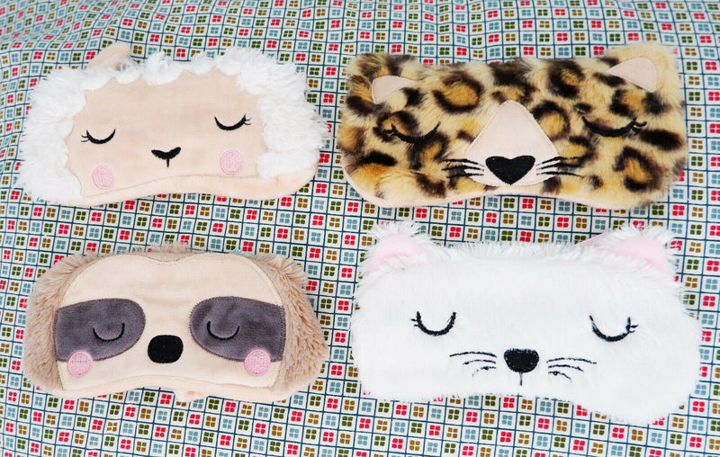 Sass and Belle Novelty Animal Sleep Travel Aid Eye Mask Cat Sloth Leopard Llama