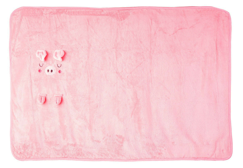 Oink The Piglet Pig Farm Baby Blanket Soft & Cute Cuddly Nursery Bed Gift