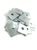 M10 x 40mm x 40mm x 5mm THICK SQUARE PLATE WASHERS ZINC PLATED 10mm x 40 x 40 x5