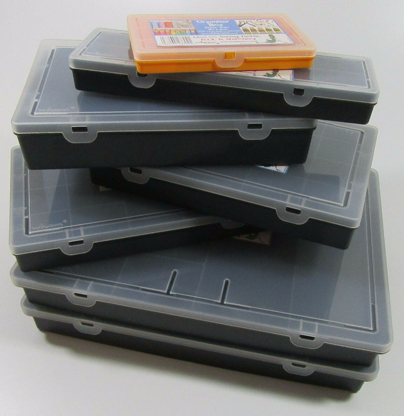 WHAM Plastic Storage Box Case Organiser Assorted Compartments Screw Bits