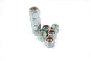Pack of 10, 5/8" UNC Coarse Thread Nyloc Nuts , bright zinc plated, 15/16"AF
