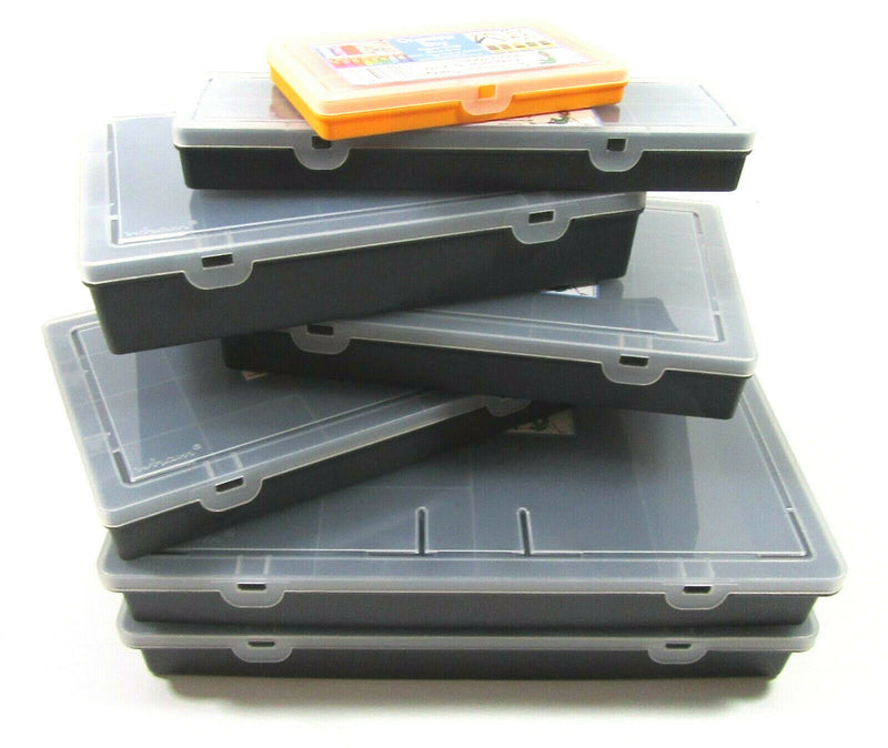 WHAM Plastic Storage Box Case Organiser Assorted Compartments Screw Bits