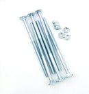 M12 X 100 ZINC CUP SQUARE CARRIAGE BOLT COACH SCREW WITH HEX FULL NUTS DIN 603