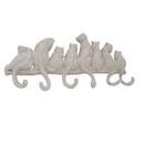 Cast Iron Cat Tails Key Rack Key Hook Coat Wall Hook Metal Rustic Vintage