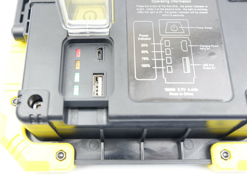 Portable Worklight IronClad 1000 Lumen Rechargeable LED Phone charger