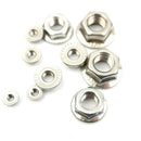 M3 M4 M6 M8 M10 Flanged Nuts Stainless Steel Hex Flange Nut Serrated A2