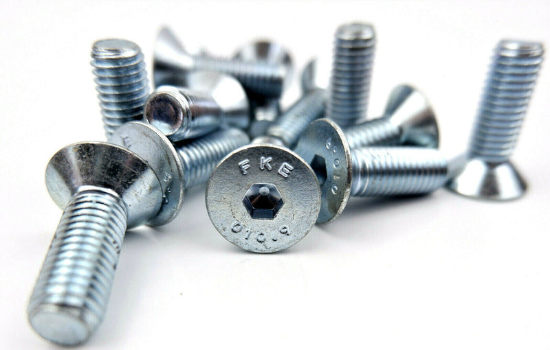 M10 x 30 COUNTERSUNK SCREWS HIGH TENSILE 10.9 ZINC ALLEN SOCKET BOLTS 10 x 30mm