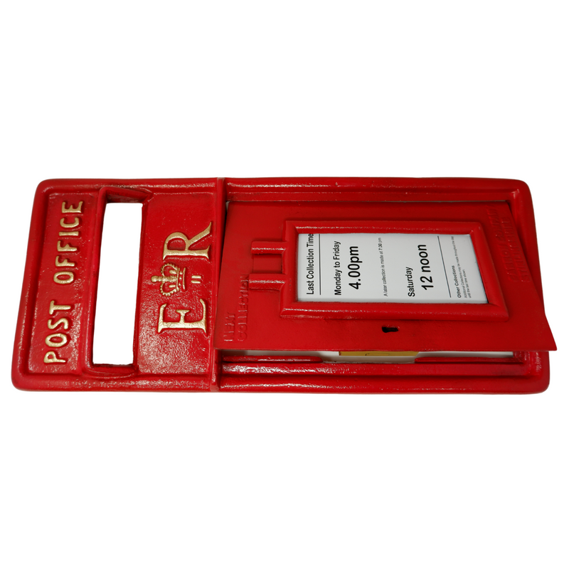 Royal Mail Cast Iron Post Letterbox Front Post Office Red FRONT ONLY with 2 Keys