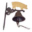 Cast Iron Doorbell Wall Mounted Welcome Tractor Horse Pig Dog Motorbike Hen Bell