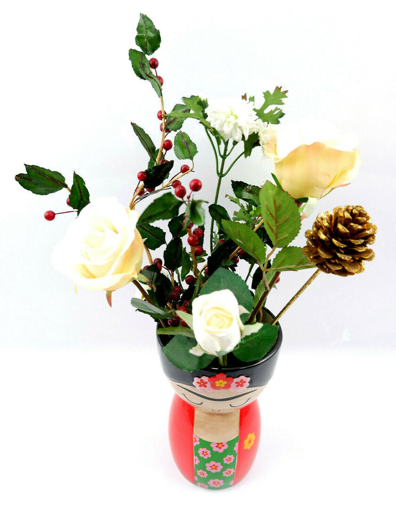 Sass & Belle Frida Kahlo Body Shaped Flower Vase Planter Mexican Decor Gift