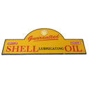 Cast Iron Large Domed Shell Oil Sign Advertising Garage Sign Wall Gate Shop