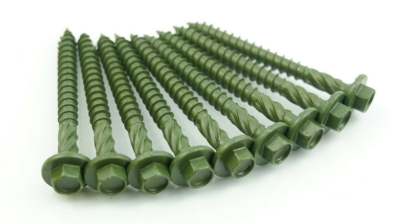 Spectre Landscape Screws Timber Sleeper Decking Fencing Fixing Hex Head 50 Pack