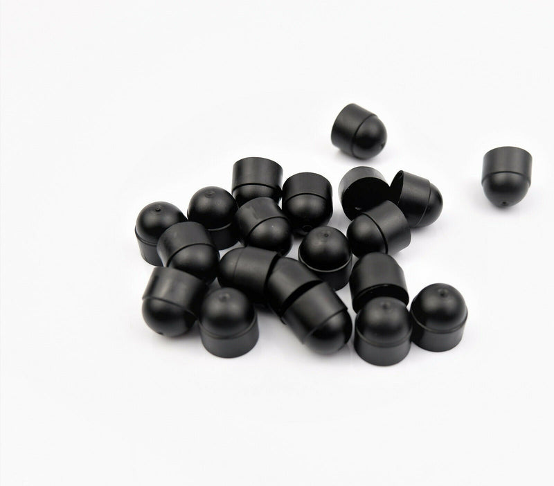 M6 M8 M10 Black nylon bolt & Nut cover caps 300 pieces 100 of each size assorted