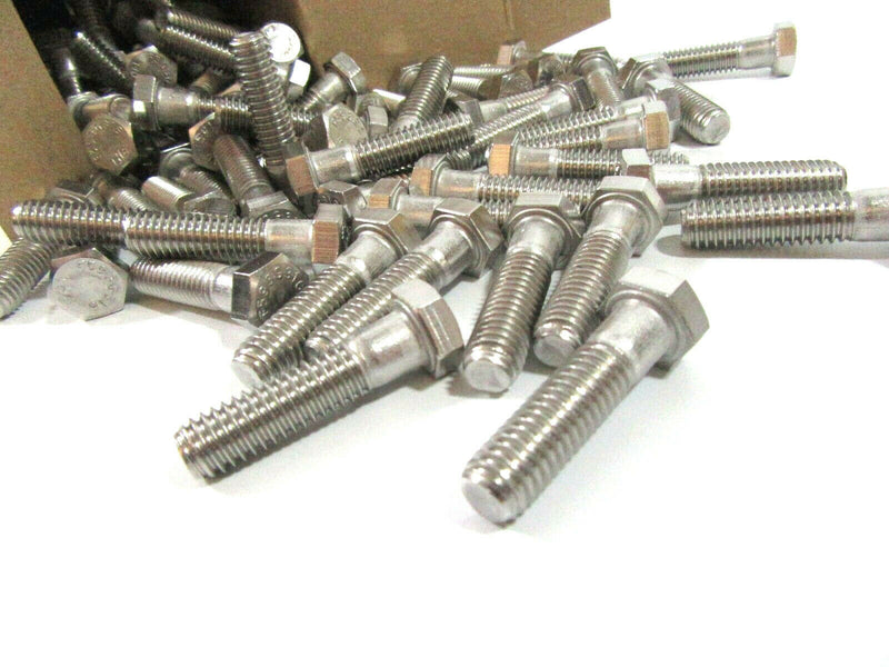 3/8 UNC x 1 1/2 Hex Head A2 Stainless Steel Bolts Box of 100 BULK PRICE