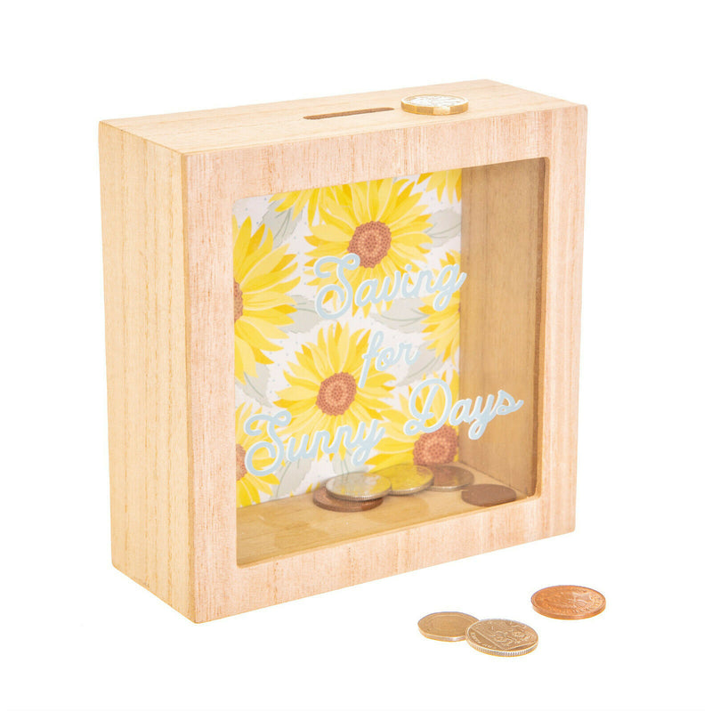 Sass and Belle Money Boxes Cash Coin Sloth Dog Cat Moon Sunflower Map Moneybox