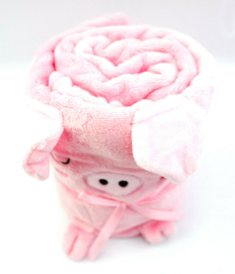 Oink The Piglet Pig Farm Baby Blanket Soft & Cute Cuddly Nursery Bed Gift