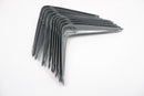 SHELF BRACKETS WHITE&GREY ASSORTMENT SIZES LONDON PATTERN METAL,TRIANGLE Pack20