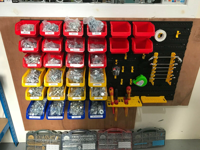 1,830 Piece M8, M10, & M12 Nut, Bolt & Washer Workshop Assortment