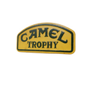 Small Camel Trophy Cast Iron Sign Plaque Wall Garage Petrol Workshop Challenge