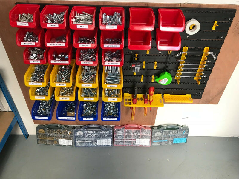 1,830 Piece M8, M10, & M12 Nut, Bolt & Washer Workshop Assortment