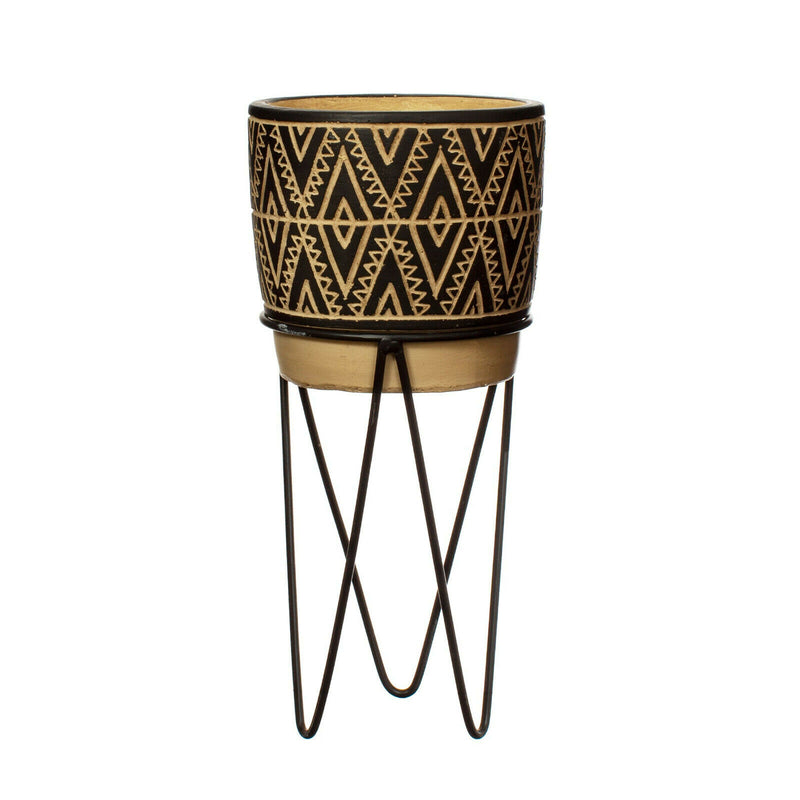 Sass & Bell Nomad Plant Stand Planter with Wire Stand Planter Home Pot Decor