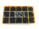 310 ASSORTED PIECE, No. 4 6 8 10 BLACK FLANGE POZI PAN SELF TAPPING SCREWS KIT
