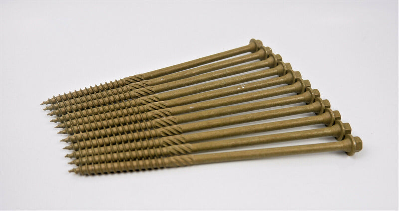 HEX HEAD LANDSCAPE SCREWS SLEEPER DECKING FIXING TIMBERFIX TIMBERLOK IN-DEX TYPE