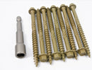 HEX HEAD LANDSCAPE SCREWS SLEEPER DECKING FIXING TIMBERFIX TIMBERLOK IN-DEX TYPE