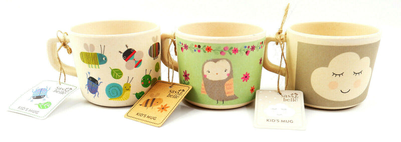 Eco Friendly Bamboo Composite Kids Cold Hot Drink Mug Cup Boys Girls Tableware