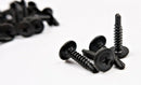 BLACK SELF DRILLING CAR INTERIOR PANEL SCREWS - SELF TAPPING ZINC