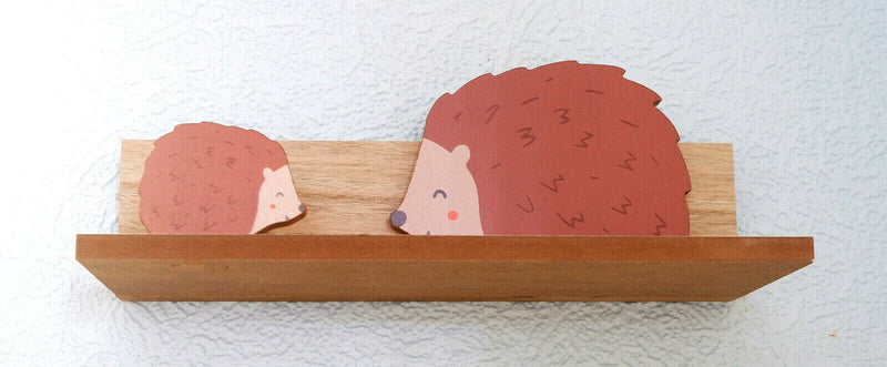 Sass and Belle Hedgehog Childrens Shelf Kids Room Wooden Shelf Storage Woodland