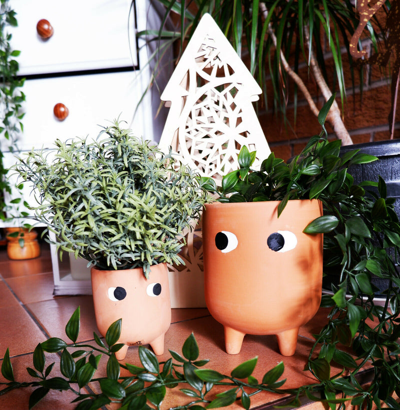 Sass & Belle Leggy Terracotta Planter & Little Leggy Terracotta Planter Set Gift