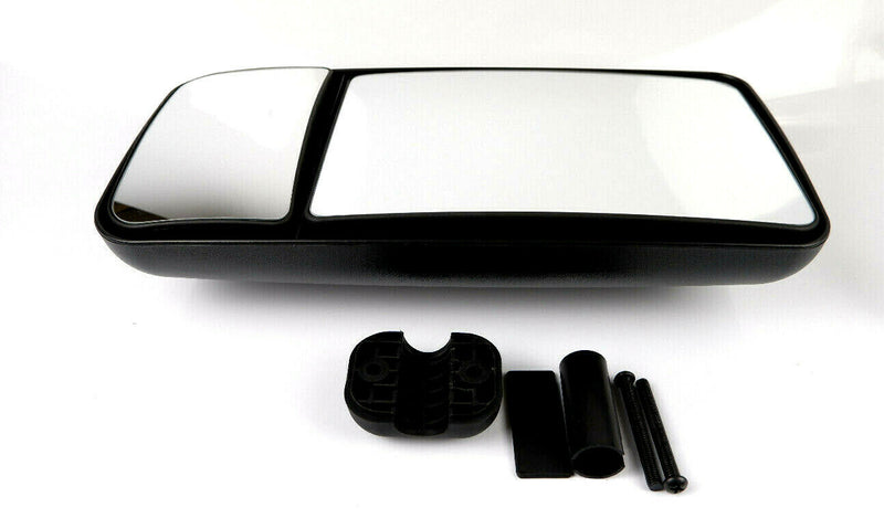 DOUBLE UNIVERSAL MIRROR Tractors Truck Digger Wing Split Fixing Zoom Dual HGV