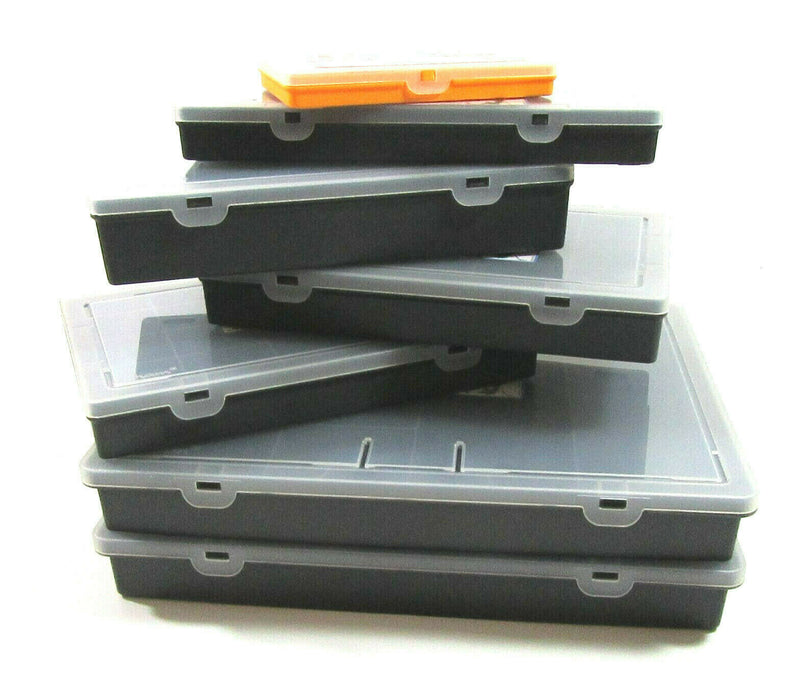 WHAM Plastic Storage Box Case Organiser Assorted Compartments Screw Bits