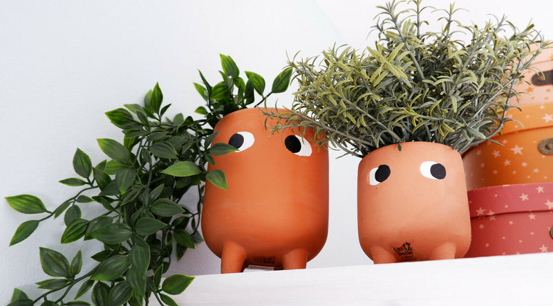 Sass & Belle Leggy Terracotta Planter & Little Leggy Terracotta Planter Set Gift