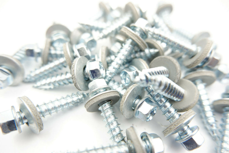 200 x 6.3 x 32 TEK ROOFING SCREWS HEX HEAD  SEALING WASHER FOR FIXING TO TIMBER