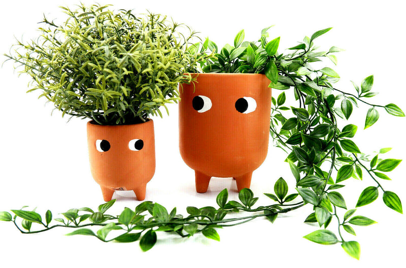 Sass & Belle Leggy Terracotta Planter & Little Leggy Terracotta Planter Set Gift